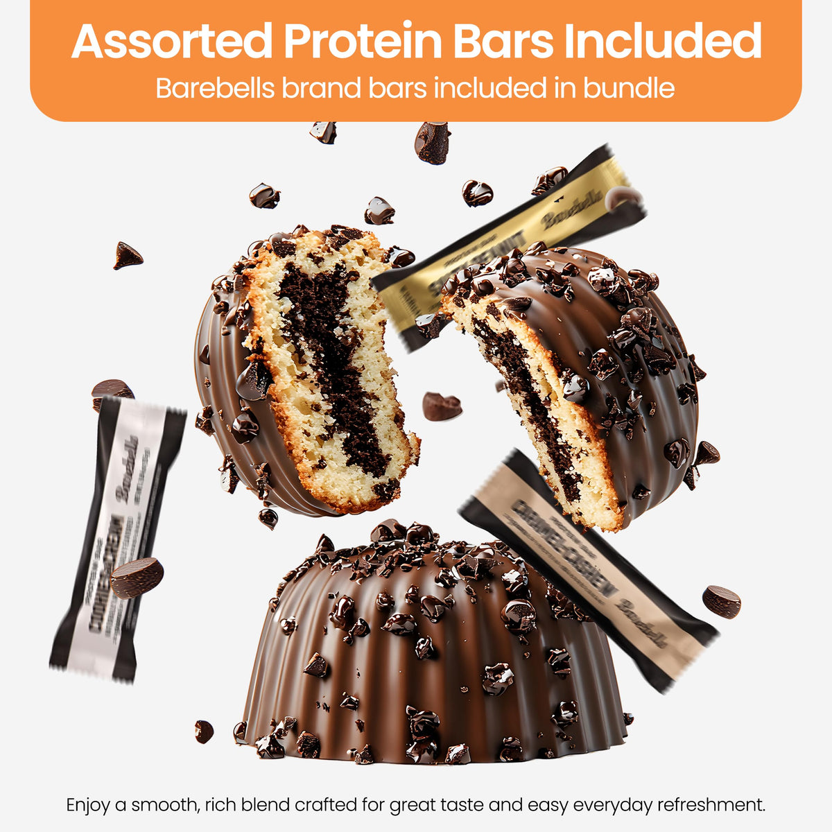 Flexfinity Barebells Protein Bars Variety Pack (9 Count) – Salty Peanut, Caramel Cashew & Cookies and Cream