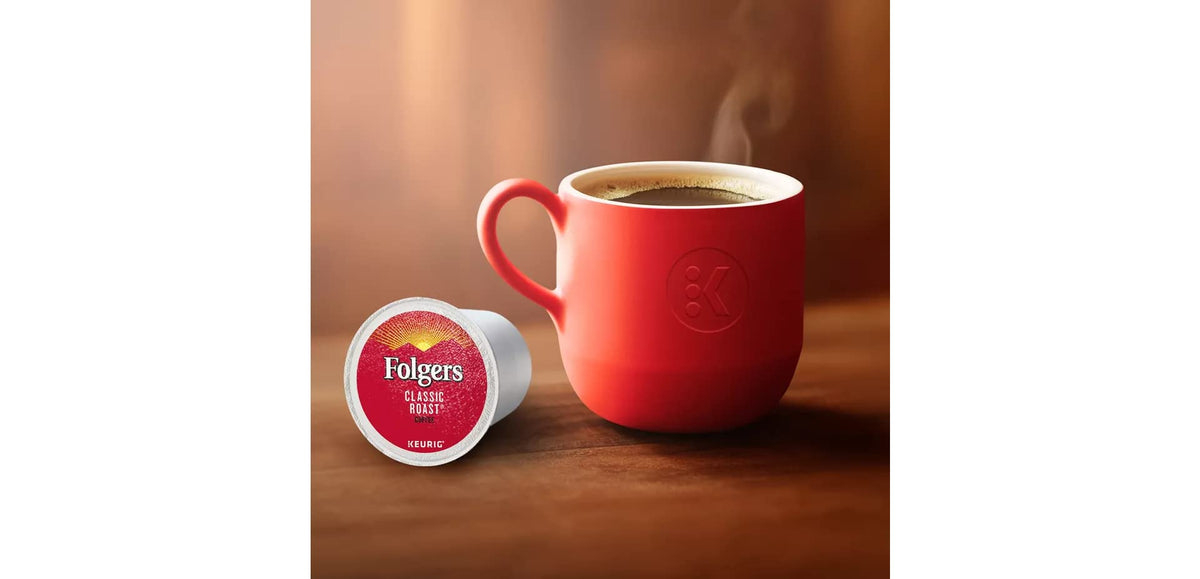 Folgers Classic Roast K-Cup for Keurig Brewers – Medium Roast, 48 Count