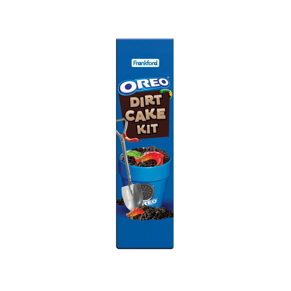 Frankford OREO DIY Dirt Cake Kit — Real Cookie Pieces, Gummy Worms & Ceramic Cups