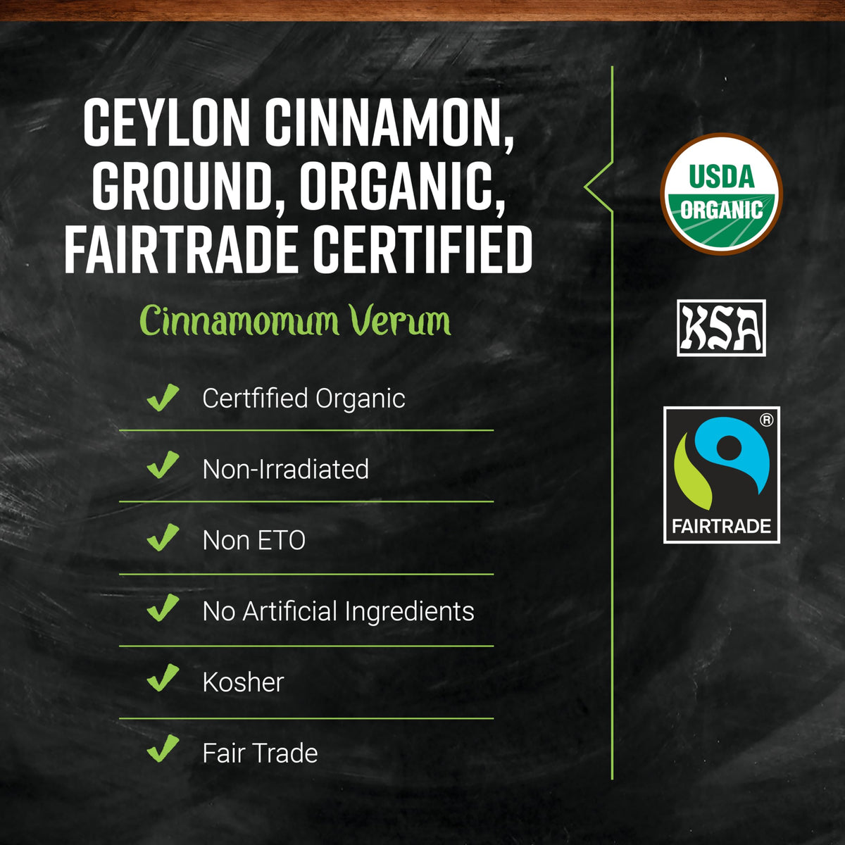 Frontier Co-op Organic Ceylon Cinnamon, Ground — True Cinnamon, Fairtrade, 16 oz Bulk