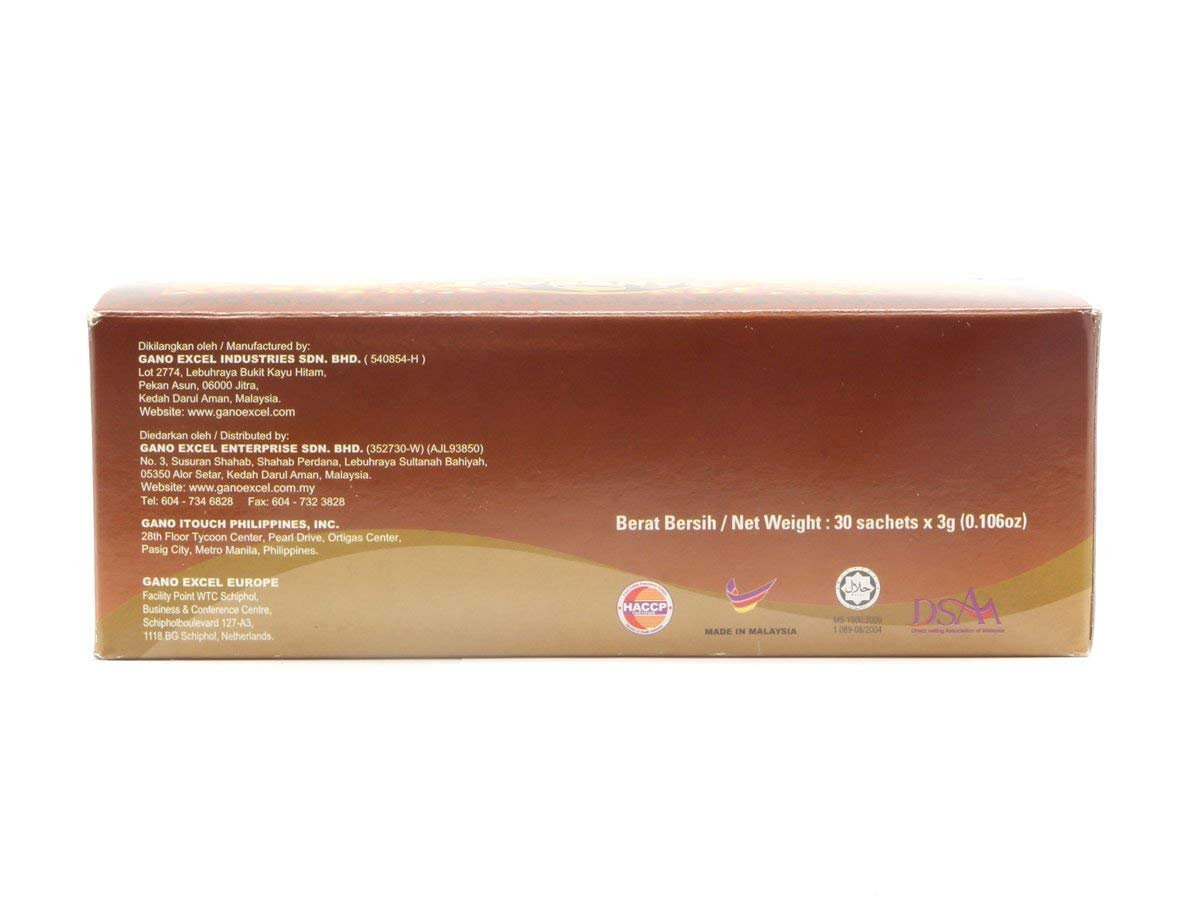 Gano Excel Ganocafe Classic Medium Roast Ganoderma Coffee — 90 Sachets (Pack of 3) | bola nymphea