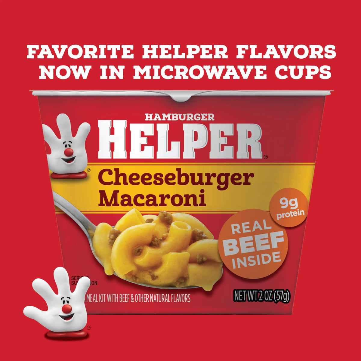 Hamburger Helper Cheeseburger Macaroni Microwave Cup (12 Pack) — Ready in 4 Minutes