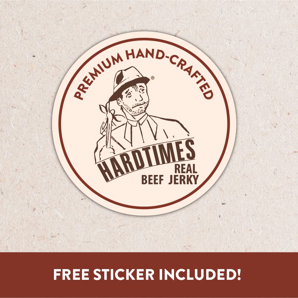 Hardtimes Handcrafted Beef Jerky - Black Pepper Flavor - 8 oz Jar