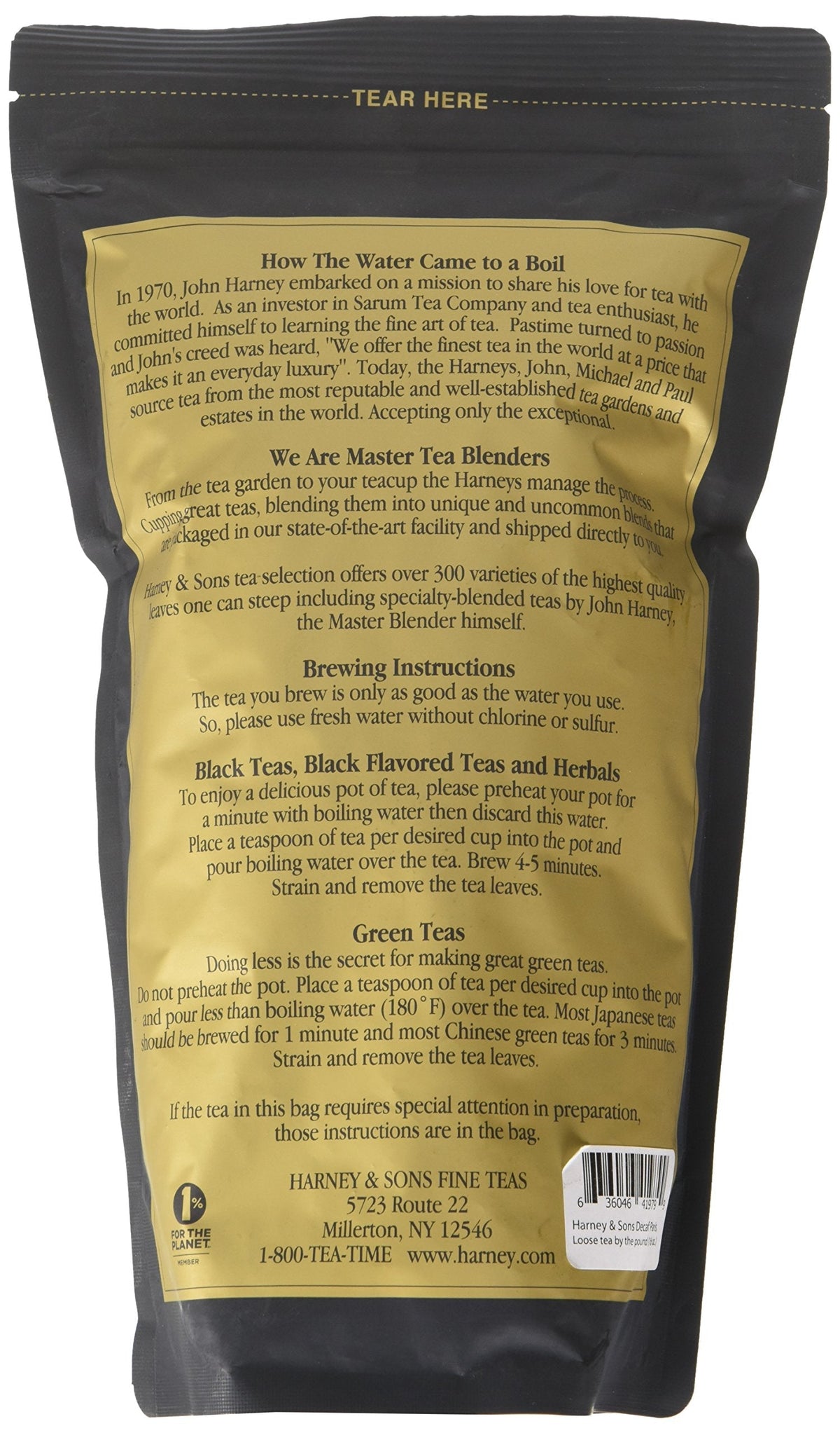 Harney & Sons Decaf Paris Tea — 16 oz Loose Leaf