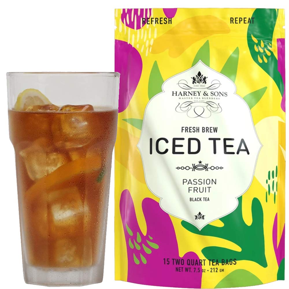 Harney & Sons Passion Fruit Iced Tea — Fresh Brew, 15 Count, Brews 30 Quarts