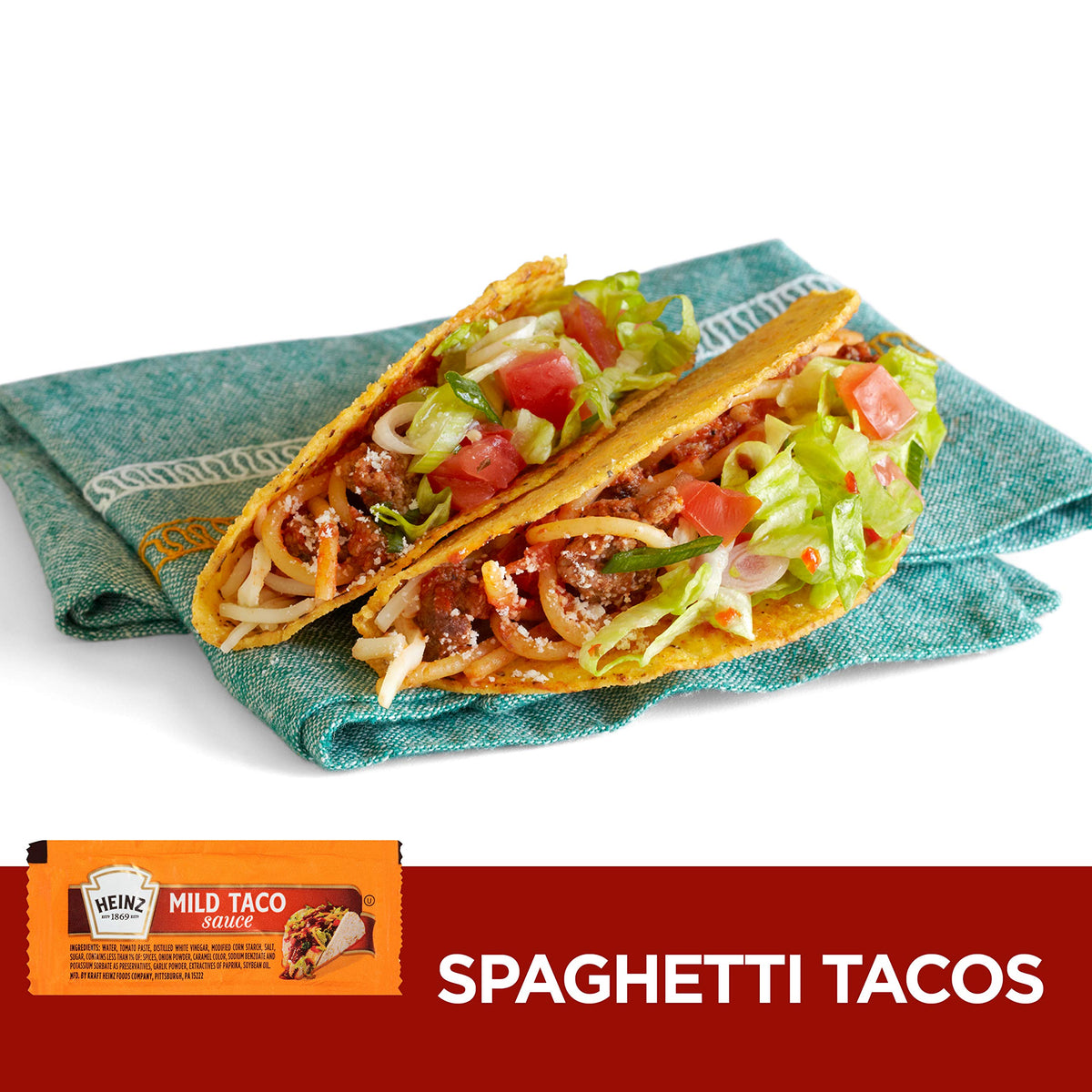 HEINZ Mild Taco Sauce - Single-Serve Packets (0.3 oz) Pack of 200 | Travel-Ready Kosher Condiment
