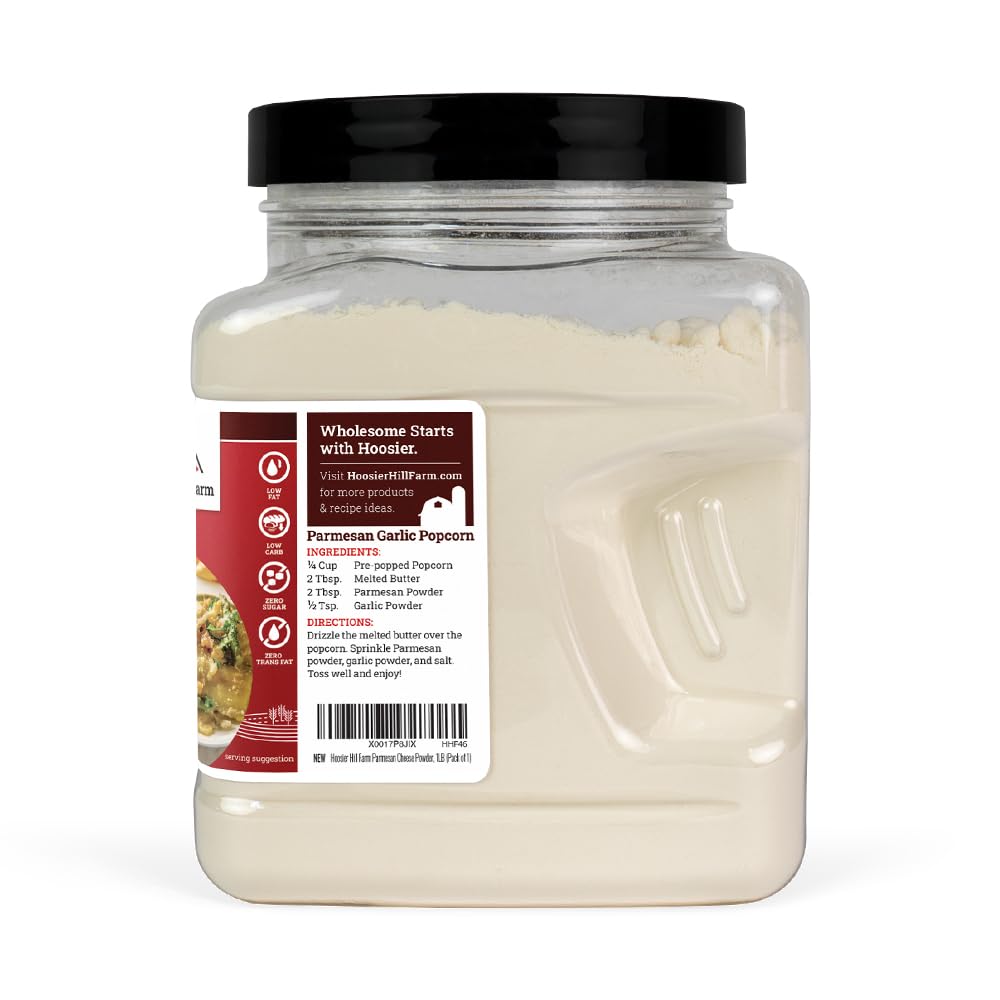 Hoosier Hill Farm Parmesan Cheese Powder, 1 lb – Authentic Parmesan Flavor for Pasta, Sauces, and More