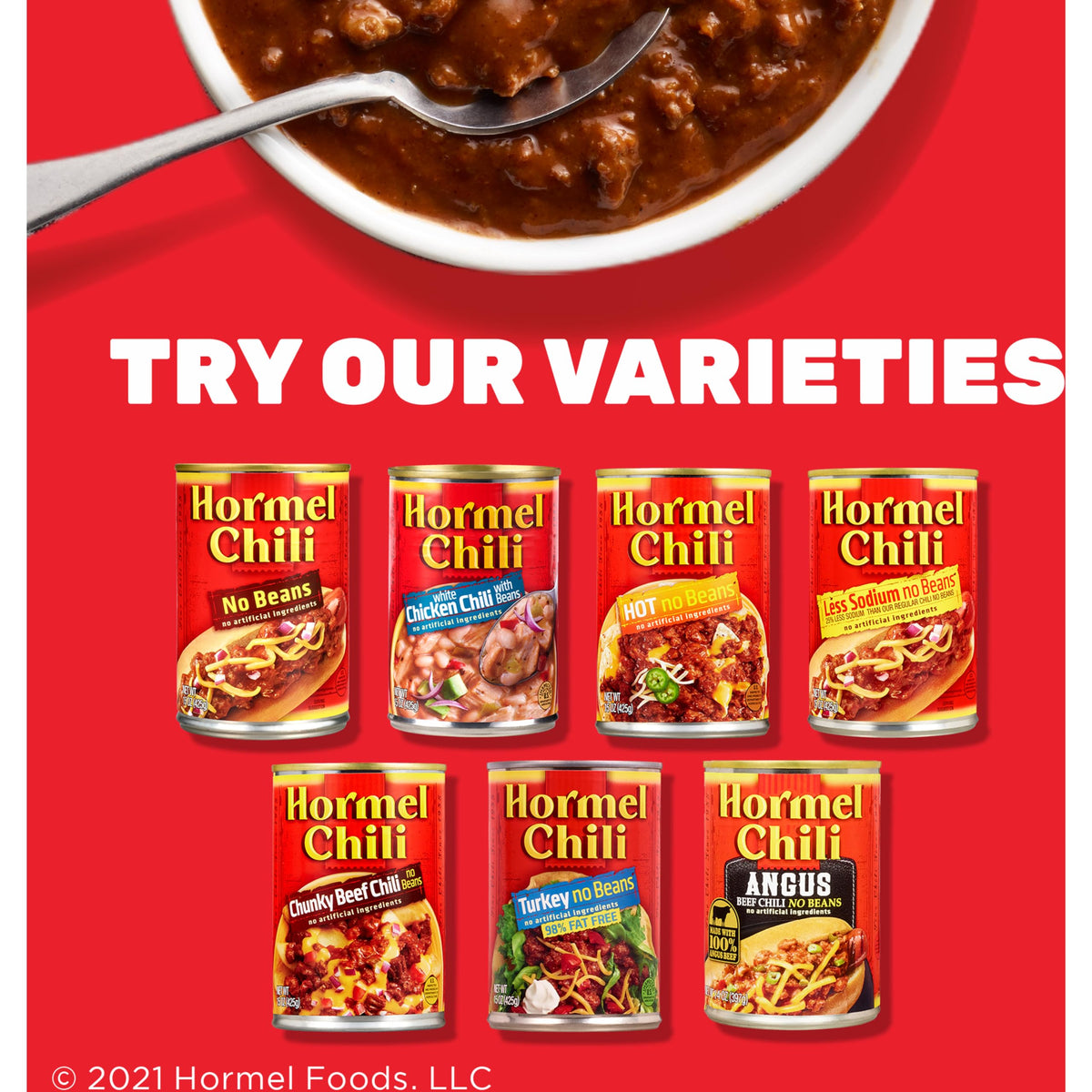 Hormel Chili No Beans, 15 Oz (12-Pack) – Gluten-Free Canned Beef Chili