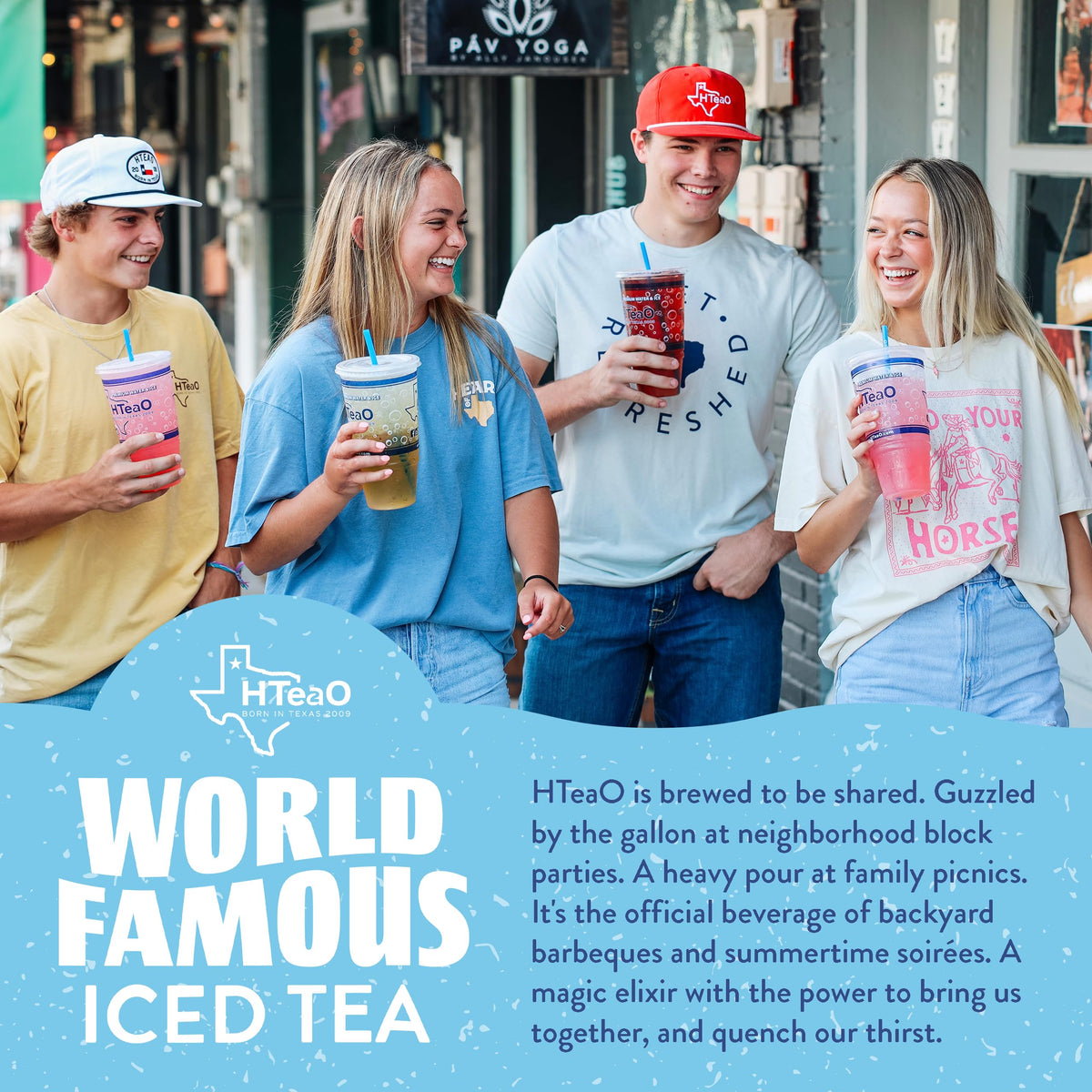 HTEAO Watermelon Black Tea Packets – Makes 8 Gallons in 5 Minutes | 16-Count Texas-Style Iced Tea