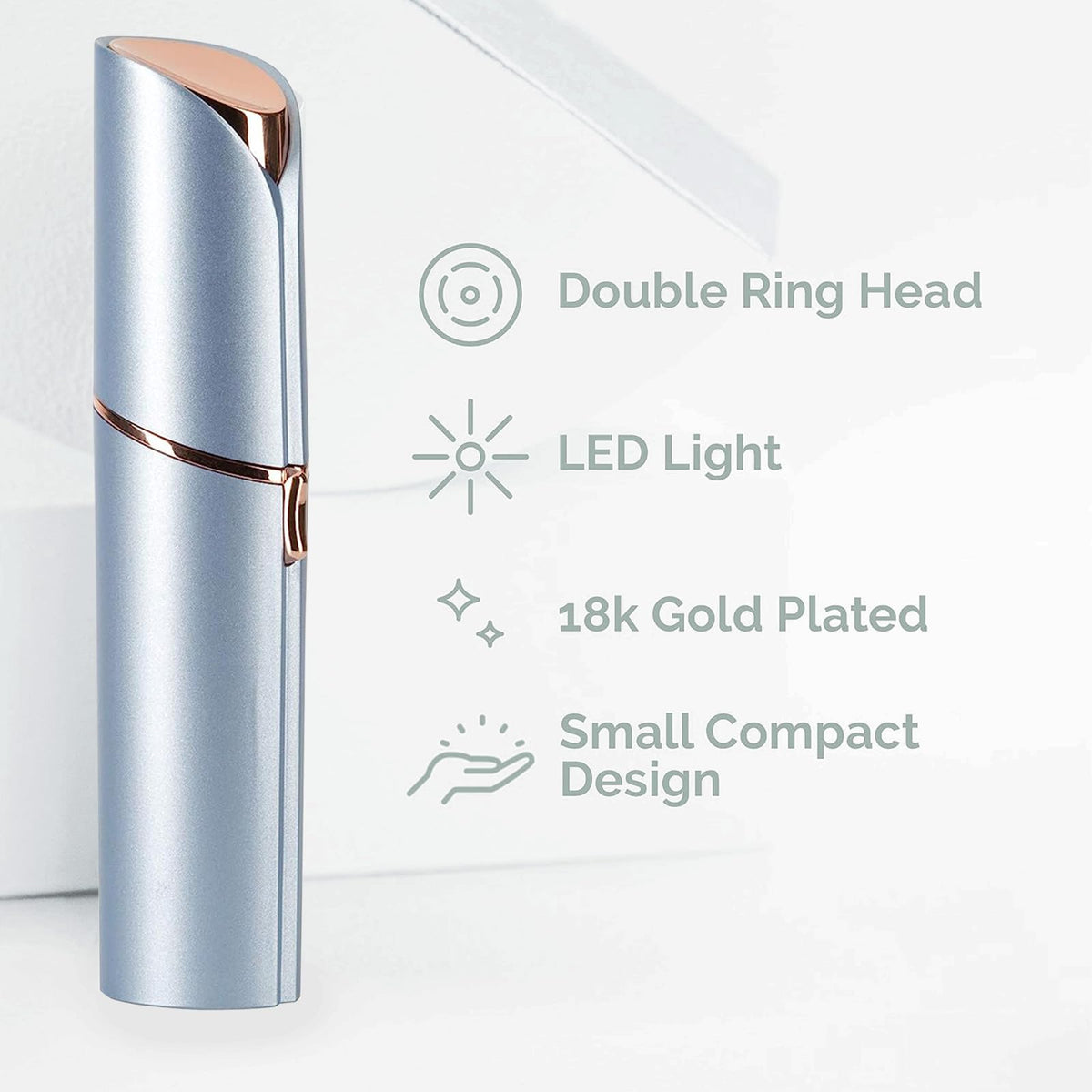 innobeaut Painless Electric Facial Hair Remover for Women, USB Rechargeable