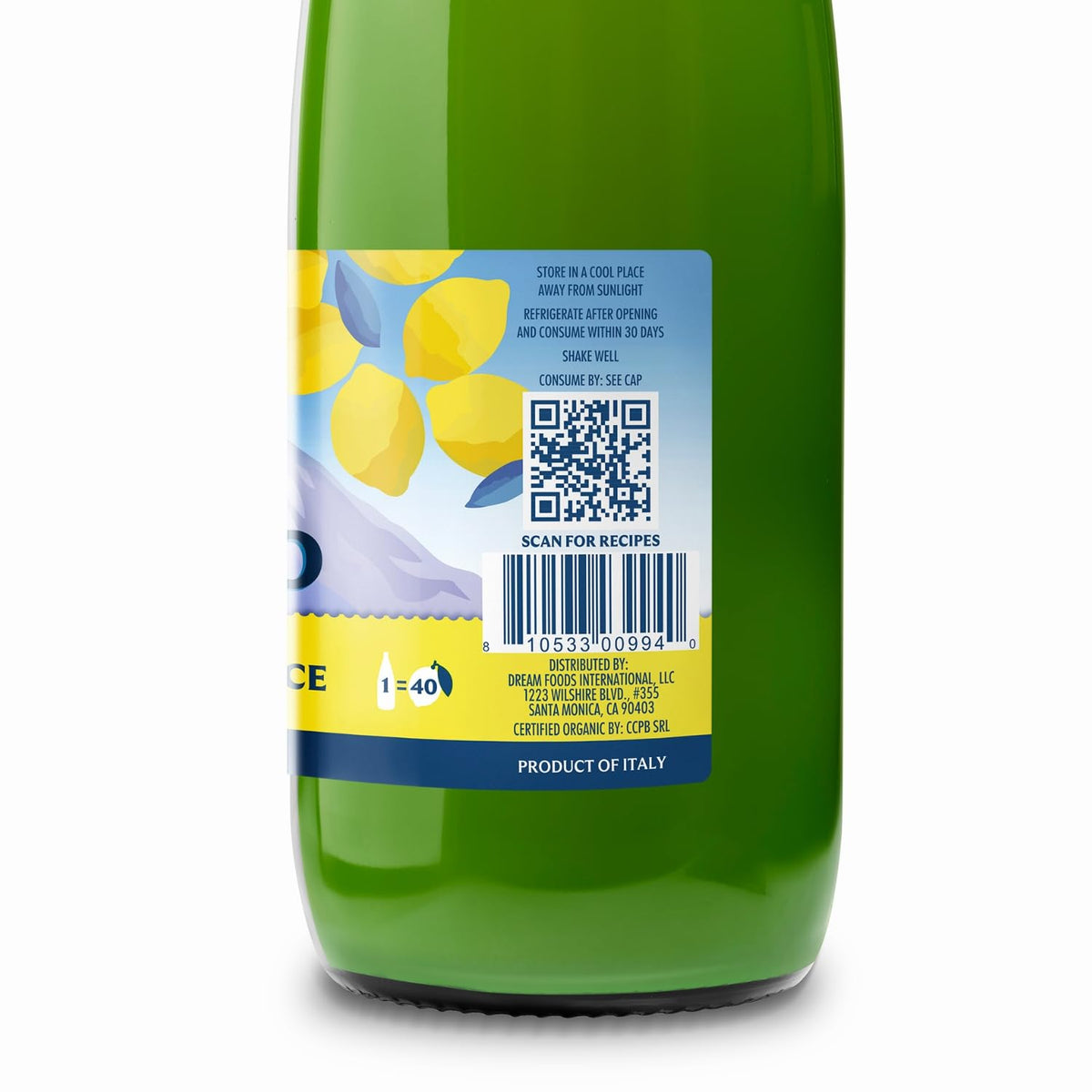 Organic Italian Volcano Lemon Juice – 2x1L Sicilian Lemons for Cooking, Baking & Beverages