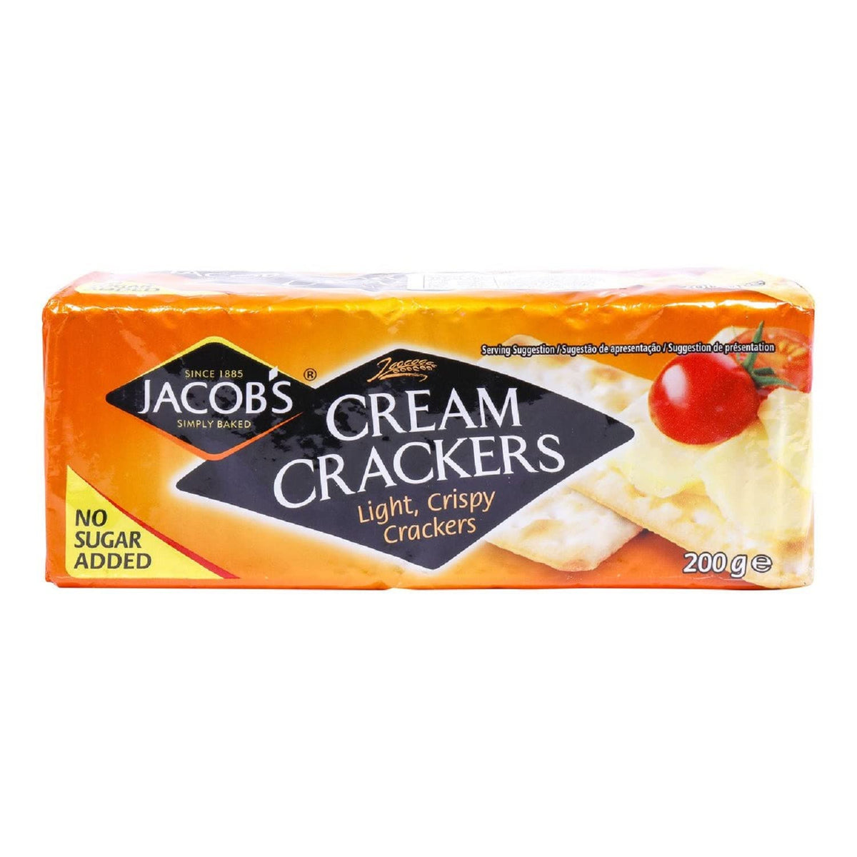 Jacob's Cream Crackers – 7.05 oz Pack of 12 | Light, Crisp Cream Crackers from the UK