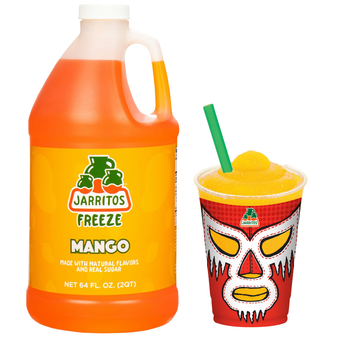 Jarritos Freeze Mango Frozen Beverage Concentrate – 5:1 Mix for Slushies, 1/2 Gallon, ~33 Servings