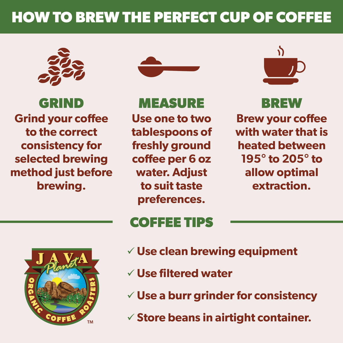 Java Planet Low Acid Organic Coffee – Ethiopian Whole Bean, Medium Roast, Mold-Free | 1LB Bag