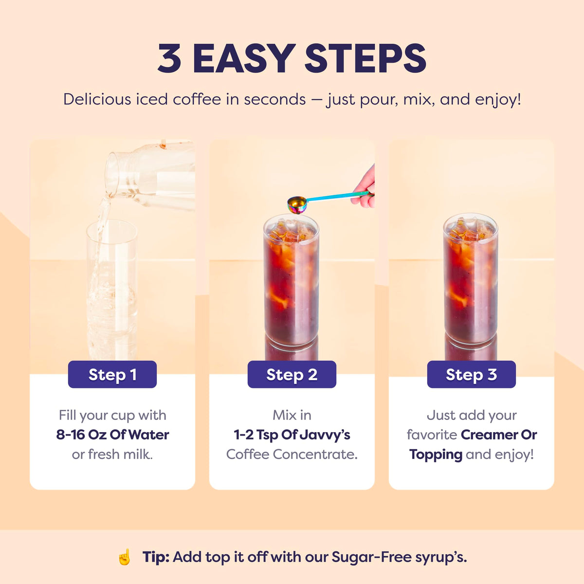 Javvy Coffee Concentrate - Cold Brew & Hot Drinks, 35 Servings, Caramel