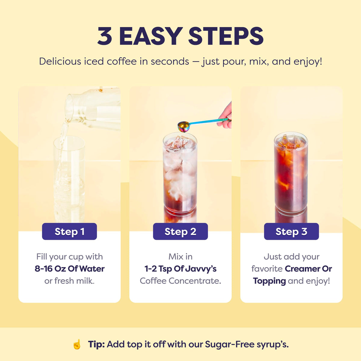 Javvy Coffee Concentrate - Cold Brew & Hot Coffee, 35 Servings, Premium Arabica