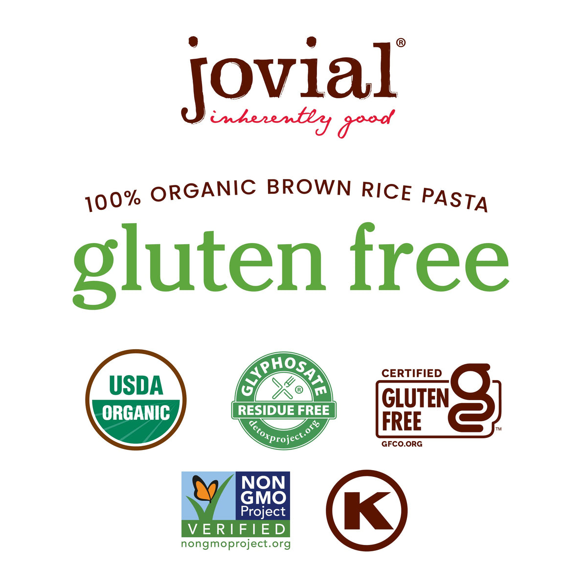 Jovial Whole Grain Brown Rice Capellini Pasta – Organic, Gluten Free, Made in Italy | 12 oz, 12 Pack