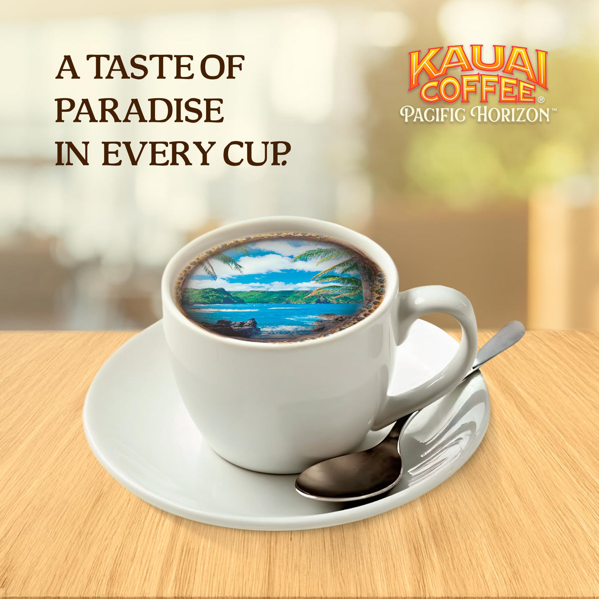 Kauai Coffee Whole Bean Decaf Medium Roast Arabica – Floral Notes & Bright Aroma | 24oz