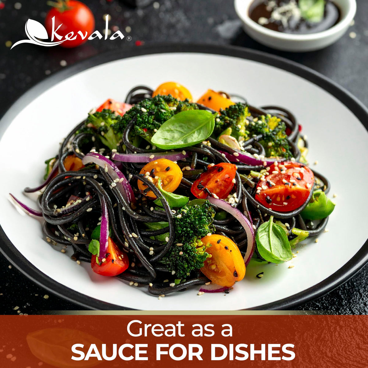 Kevala Organic Black Tahini - 32 oz Double-Size Gluten Free Black Sesame Paste