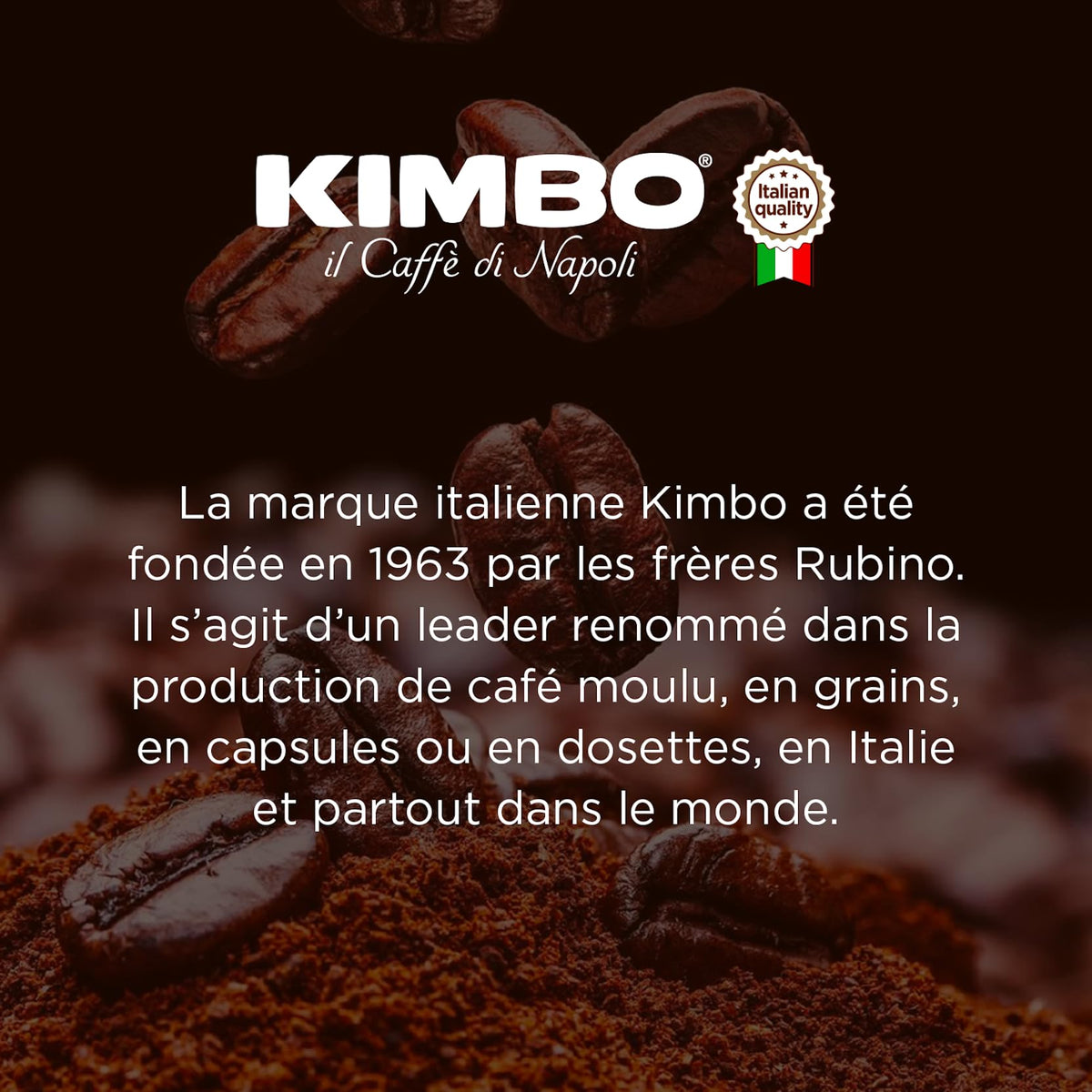 Kimbo Aroma Gold 100% Arabica Whole Bean Coffee – Medium-Dark Roast with Chocolate Notes | 17.6 oz Bag