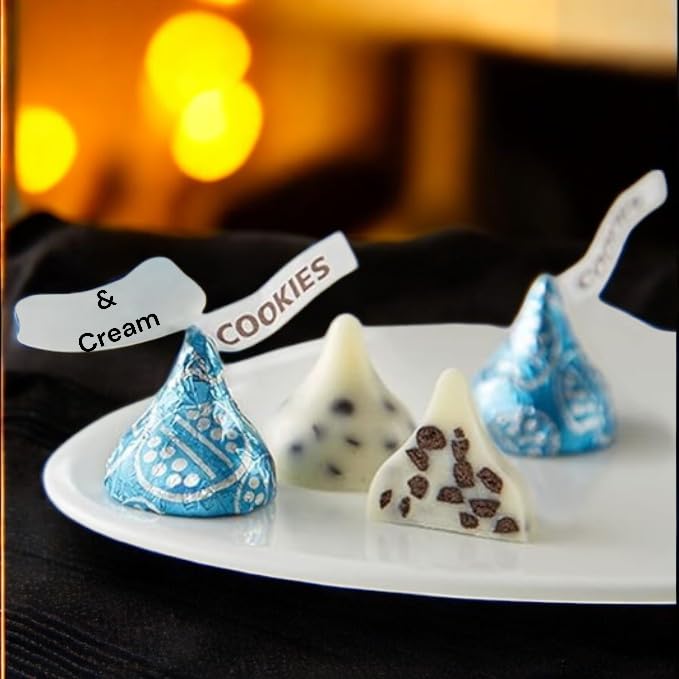 Cookies & Cream Kiss — 24 oz Bulk Blue Foil, Individually Wrapped Treats | KLUB BULK