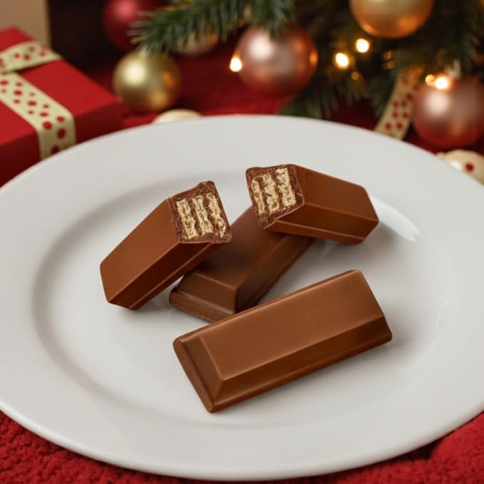 KLUB BULK Mini Chocolate Wafer Bars – 1.5 lb Bulk Pack, Milk Chocolate, Individually Wrapped