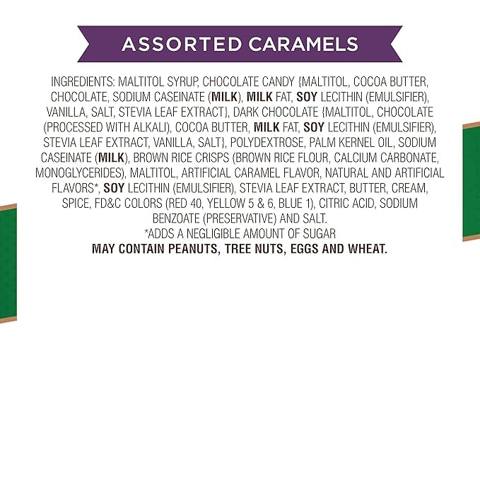 KLUB BULK Gourmet Sugar Free Chocolate Caramel Assortment - Stevia Sweetened 16 oz