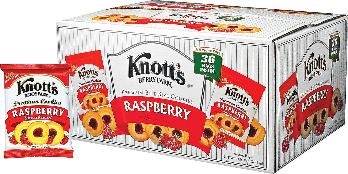 Knott's Berry Farm Premium Berry Jam Shortbread Cookies - 2 oz Pack, 36/Carton (59636, DMi CT)