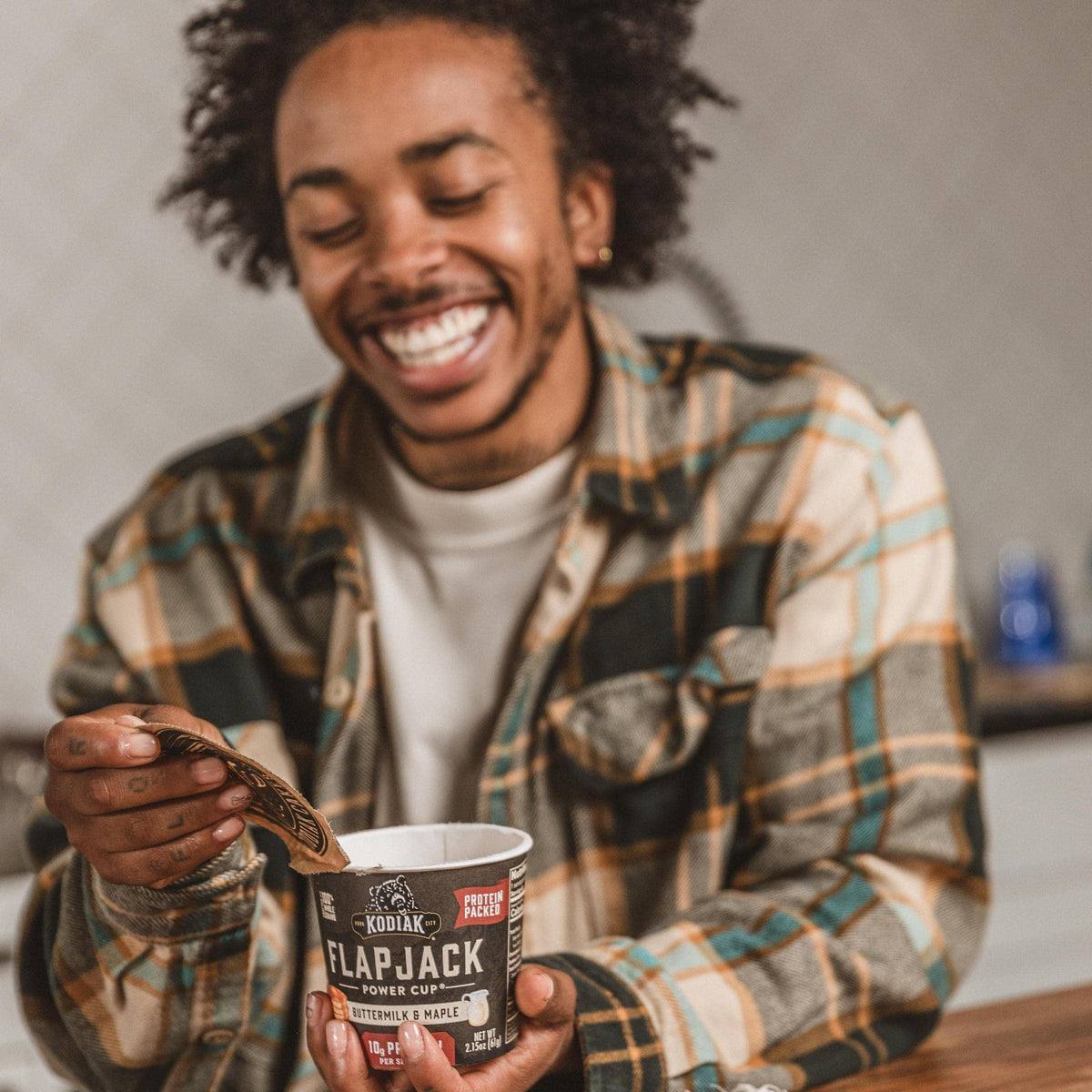 Kodiak Cakes Instant Pancake & Flapjack Cups – Buttermilk & Maple, High Protein, 100% Whole Grains (Pack of 12)