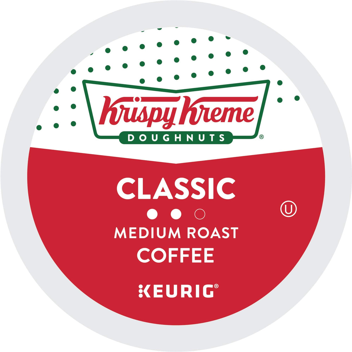 Krispy Kreme Classic Coffee Pods – Medium Roast Keurig K-Cup, Pack of 6 (72 Pods)