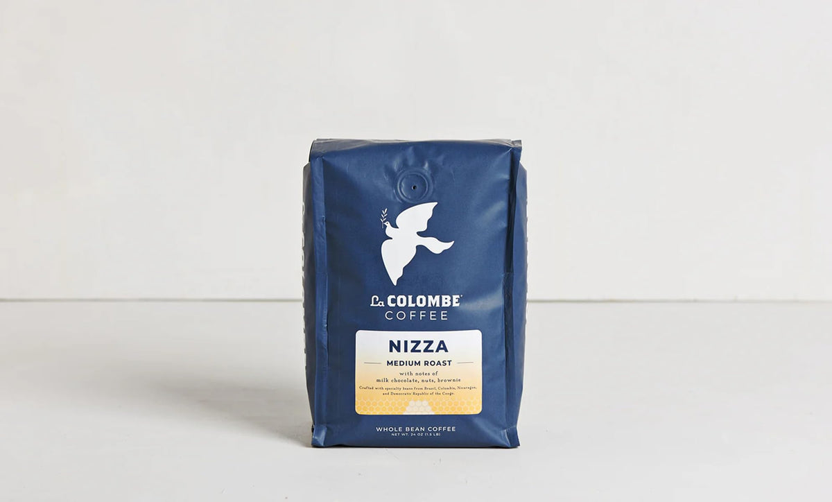 La Colombe Nizza Medium Roast Whole Bean Coffee – Milk Chocolate, Nuts & Brownie, 24 oz