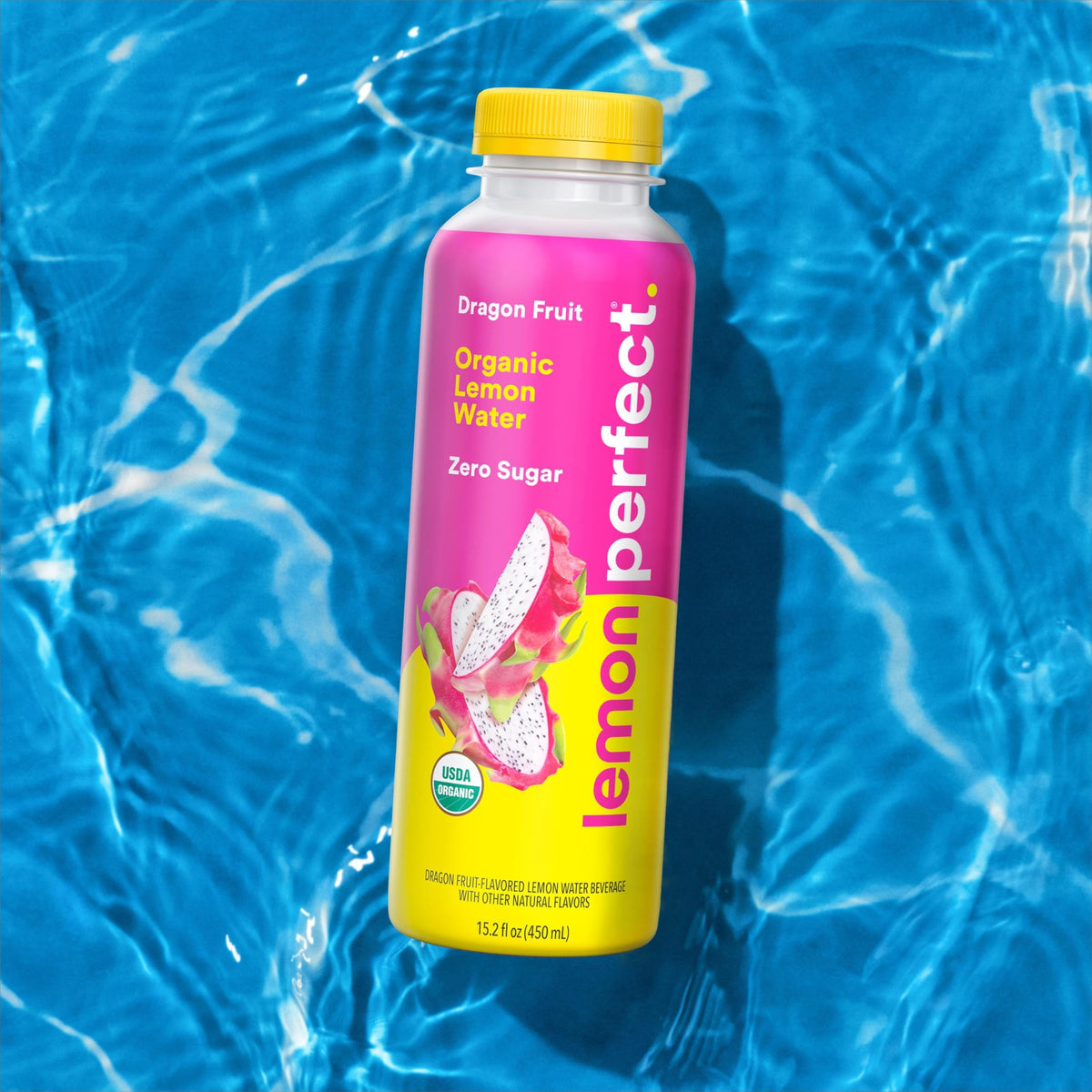 Lemon Perfect Dragon Fruit — Zero Sugar Hydrating Lemon Water (15.2 oz, 12-Pack, Organic)