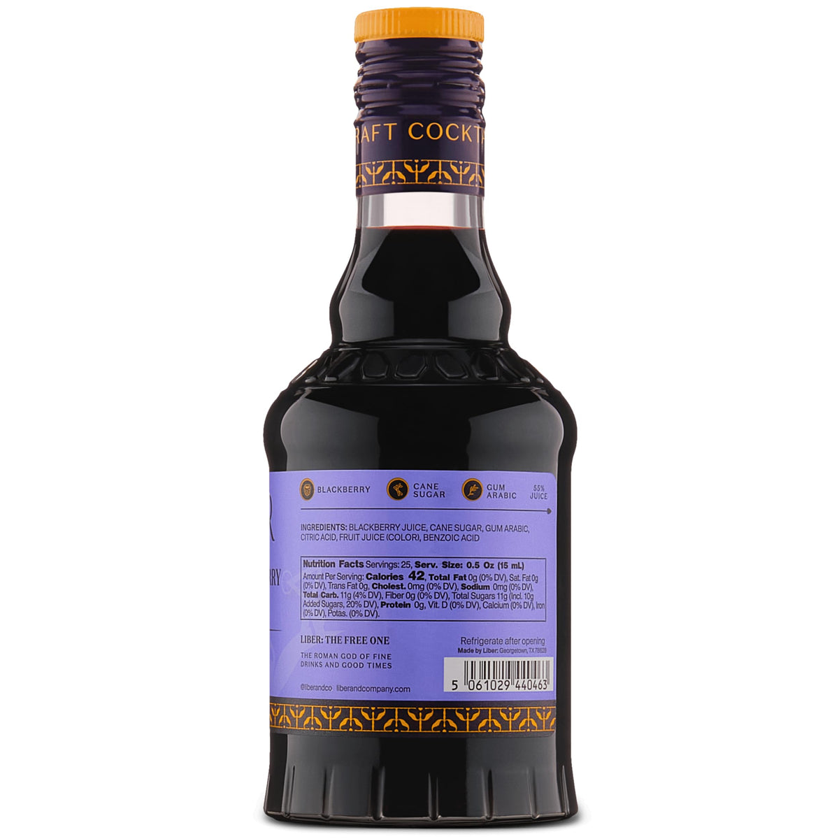 Liber & Co. Marion Blackberry Syrup – Oregon Marionberries, 12.7 oz