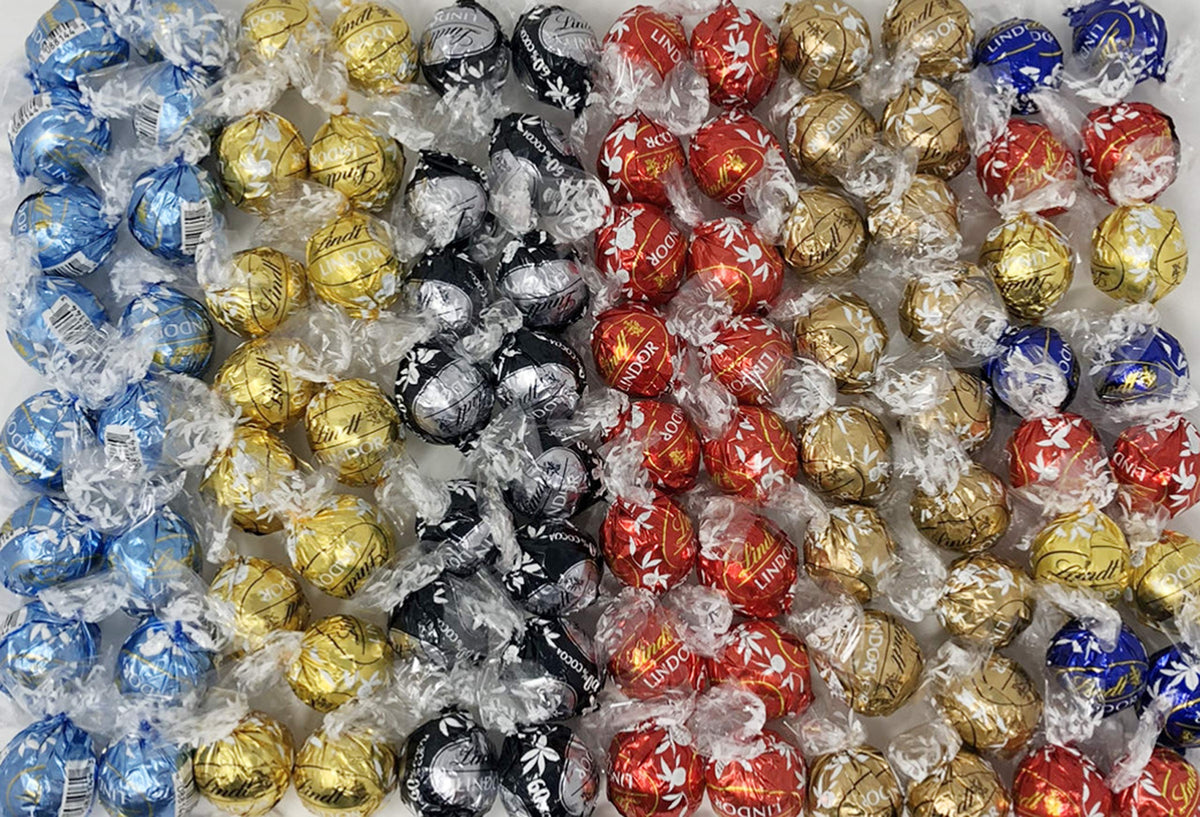 Lindt Lindor Assorted Flavored Truffles – 100 Count for Parties & Occasions
