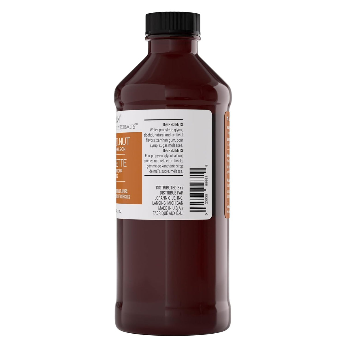 LorAnn Oils Hazelnut Bakery Emulsion – Gluten-Free, Keto-Friendly Flavor Booster (16 oz)