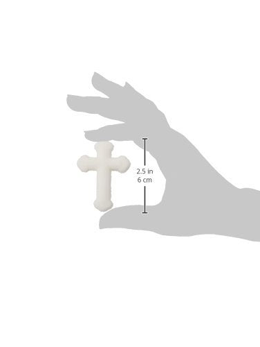 Lucks Dec-Ons White Cross Sugar Decorations – 1.25in Cupcake Topper, 96 Count