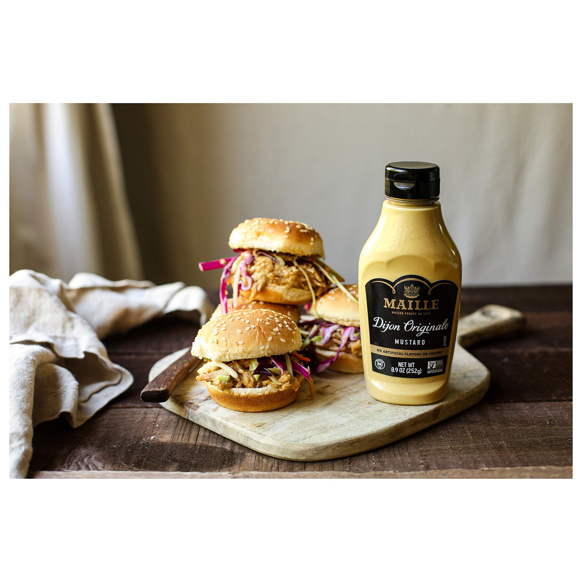 Maille Dijon Originale Mustard Squeeze 8.9 oz | Pack of 6