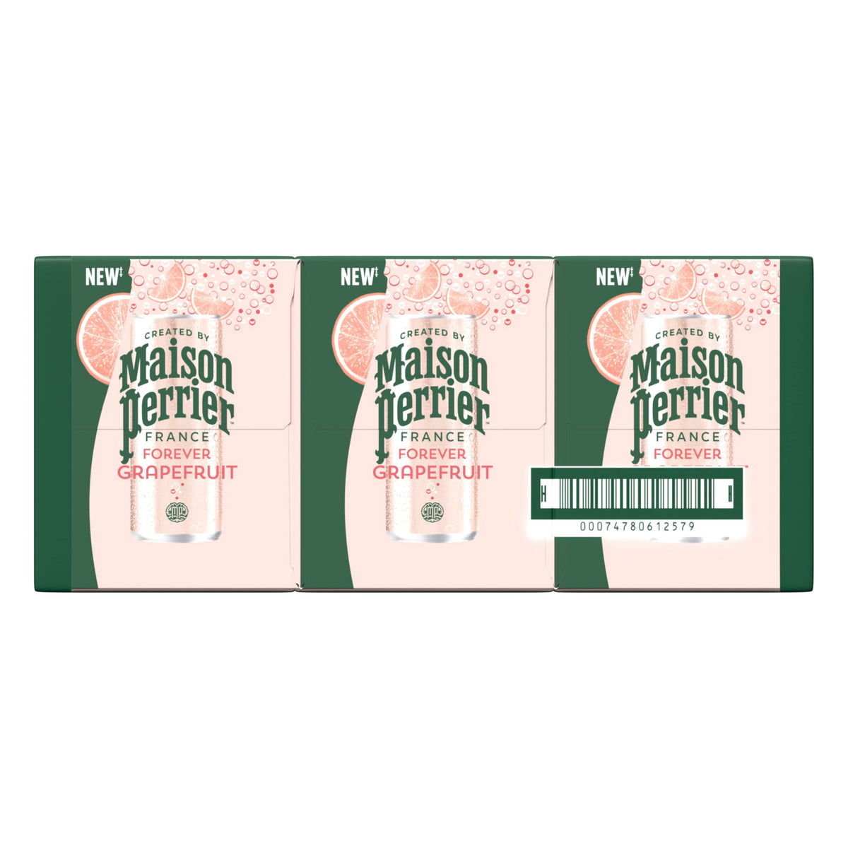 Maison Perrier Forever Grapefruit Sparkling Water - 11.15 fl oz Cans, 3-Pack (24 Cans), Zero Calories