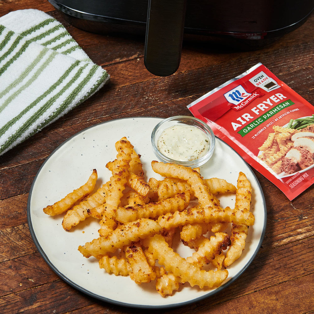 McCormick Air Fryer Garlic Parmesan Seasoning Mix — 1.25 oz (Pack of 12)
