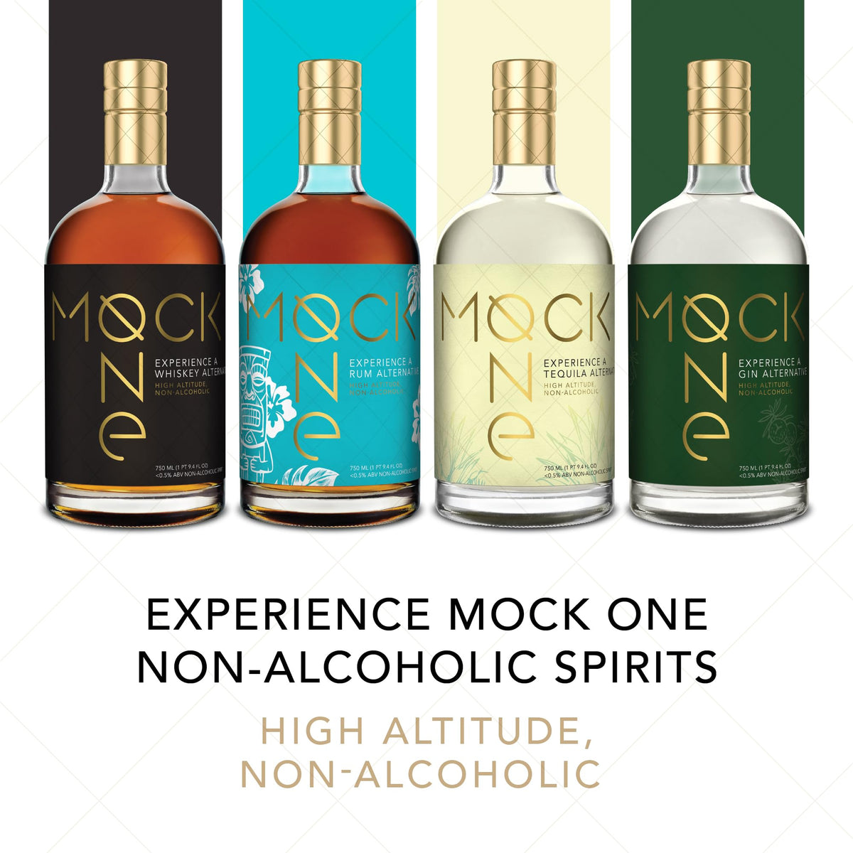 MOCK ONE Non-Alcoholic Whiskey – Zero-Proof Craft Spirit by Breckenridge Distillery (750ml)