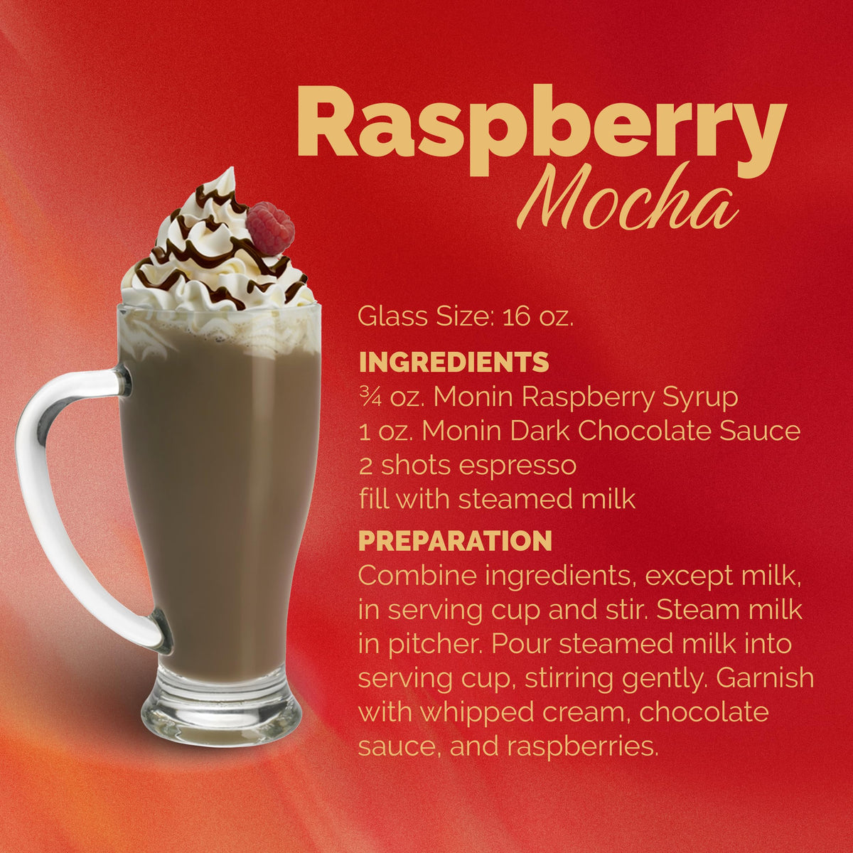 Monin Raspberry Syrup - Sweet & Tart, Great for Cocktails & Lemonades, Gluten-Free, Non-GMO (1 Liter, 2-Pack)