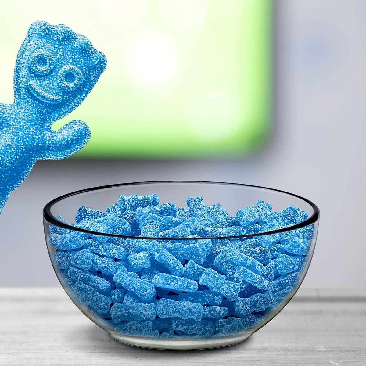 Munchique Blue Raspberry Sour Gummies – Bulk 5 lb (Kid-Shaped)