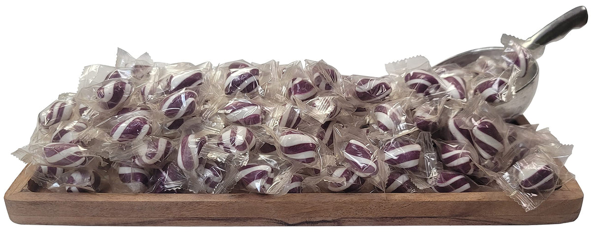 Naturejam Purple Mint Cylinder Twists – 5 lb Bulk Candy for Office & Events