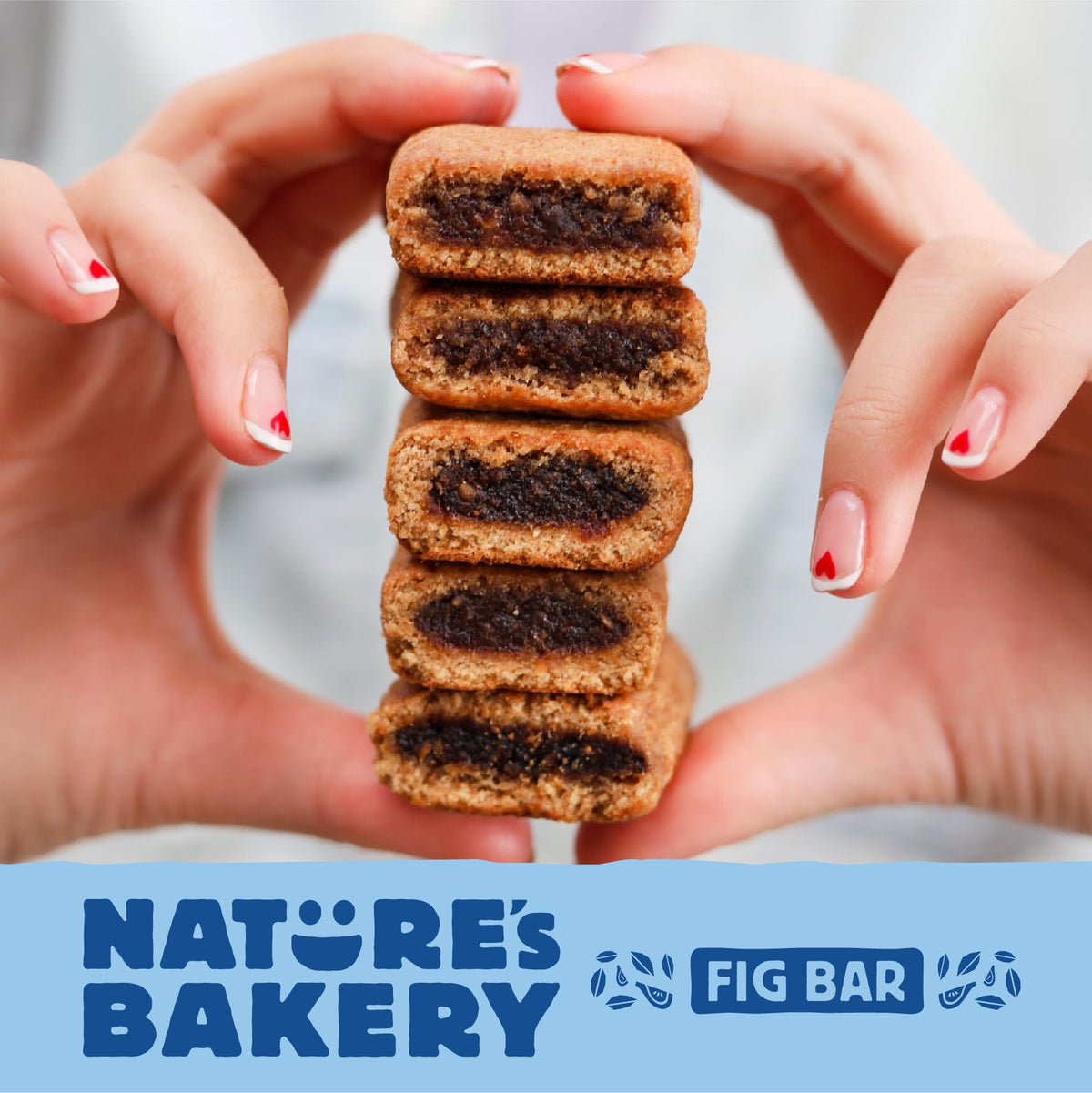 Nature's Bakery Whole Wheat Blueberry Fig Bars – Real Fruit, Vegan, Non-GMO, 6 Pack