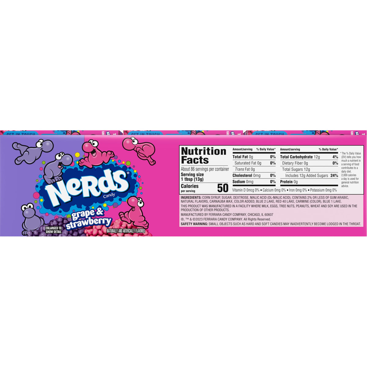Nerds Candy Grape & Strawberry – 24 Pack, 1.65 oz Treat-Size Theater Boxes