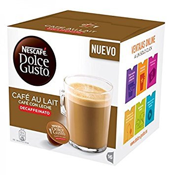 Nescafé Dolce Gusto Cafe au Lait Decaffeinated Pods – New, 16 Count, Pack of 3