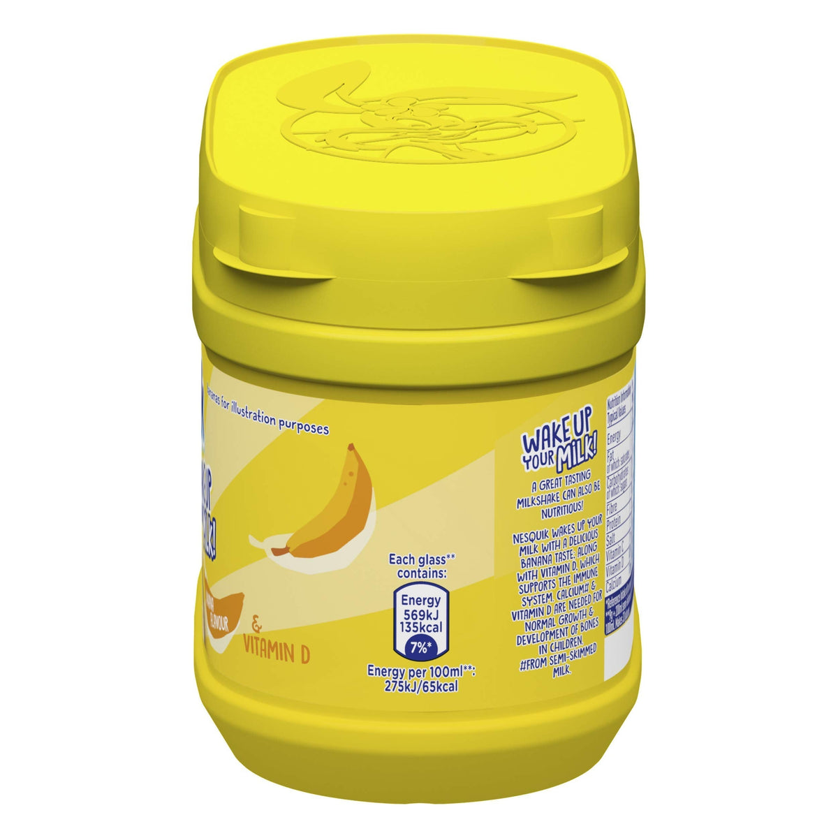 Nesquik Banana Flavour Milkshake Powder 300 g (Pack of 5) | Creamy Banana Shake Mix with Calcium