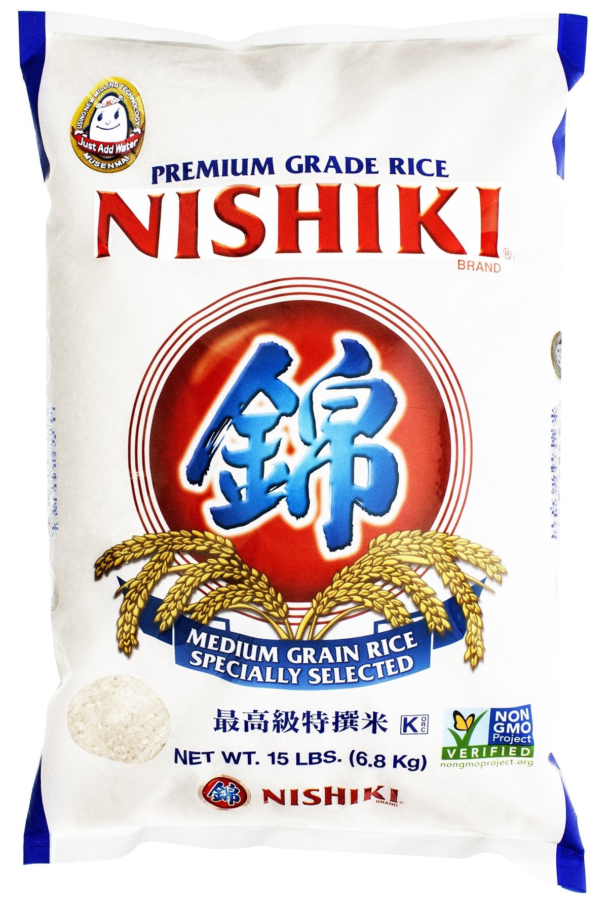 Nishiki Premium Medium Grain Rice – Fluffy, Balanced Texture | 15 lb