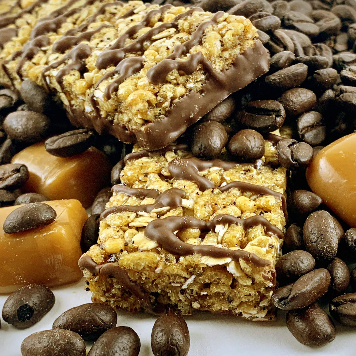 No Nuts! Caramel Mocha Protein Bar – Nut-Free & School-Safe, 12g Plant Protein | 12 Count