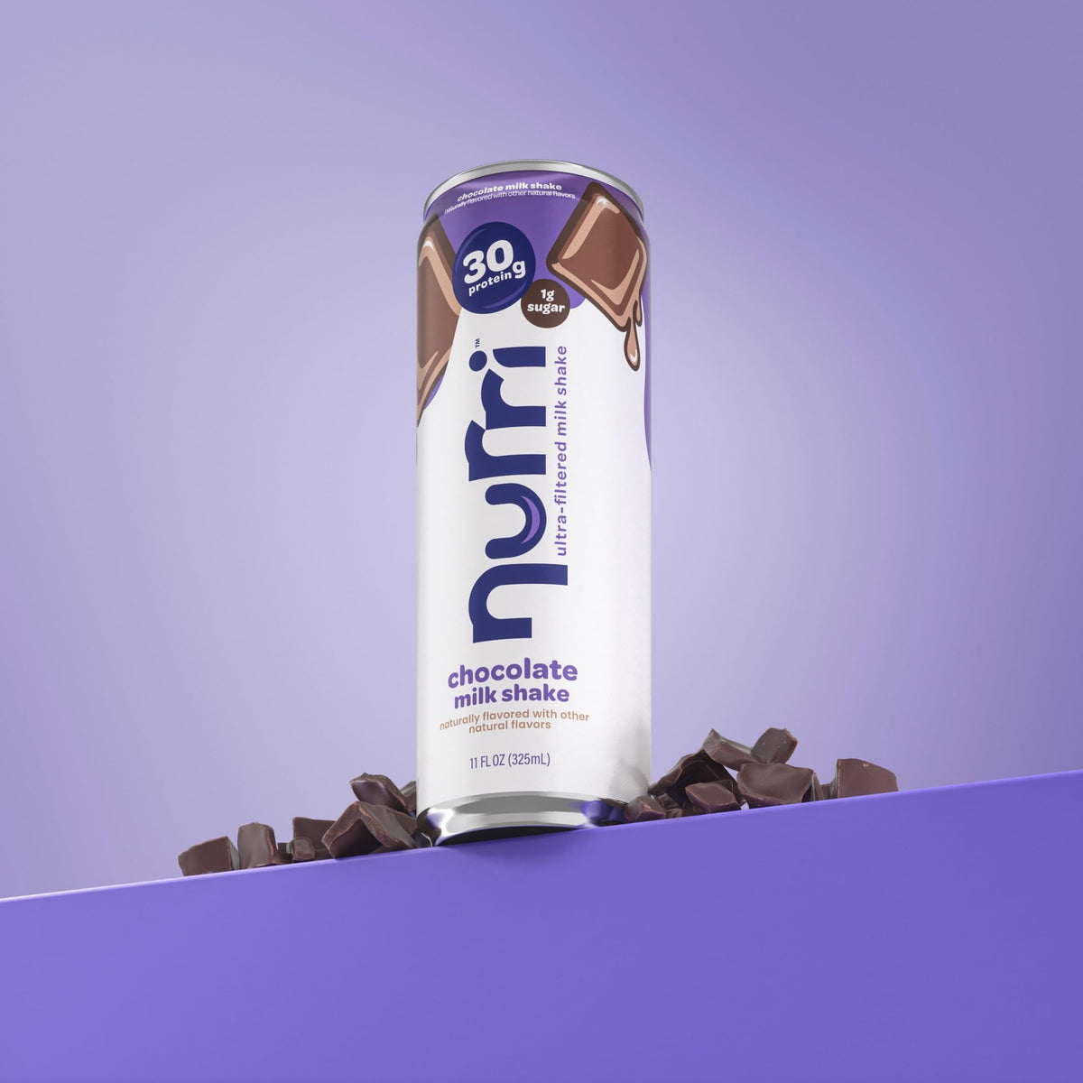 Nurri Chocolate Protein Shake — 30g Ultra-Filtered, Lactose-Free, 150 Calories, 11 fl oz Can